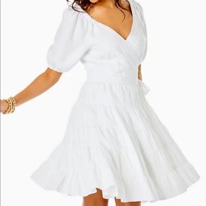 Lilly Pulitzer Iralee Linen Wrap Dress size 4